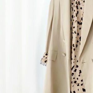 Satin Like Dress in Abstract Print